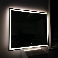 Firkantet led speil i 3 strrelser - 50% Rabat