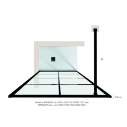 Newyorker Dusjvegg - Doble Vinduer