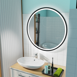 Rundt led speil - i 70 cm og 100 cm - 50% Rabat