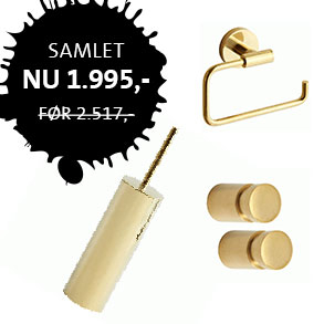 Samlet tilbehr i messing - kb 3 stk for 1.995,-