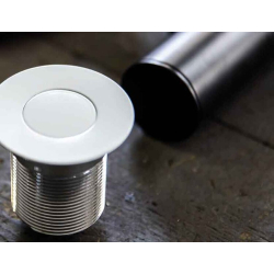 Bundventil m. integreret overlb i hvitt