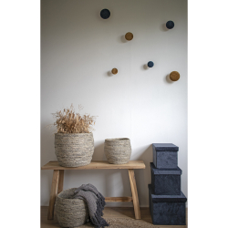 Bnk i teak 90x25x45 cm. - GRATIS LEVERING