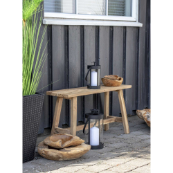 Bnk i teak 90x25x45 cm. - GRATIS LEVERING