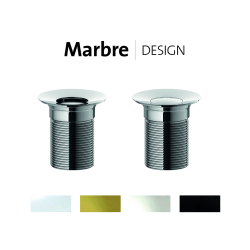 Bundventil m. integreret overlb i hvitt