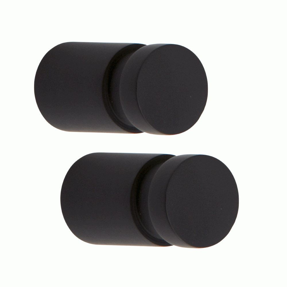 Håndklædekrog, 2 stk. Mat sort Håndklekrok Speilspesialist