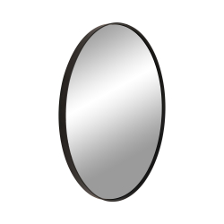 Rundt 80 cm. spejl i sort