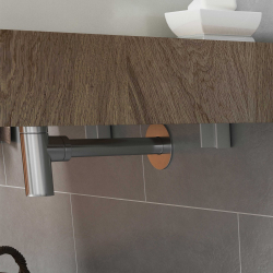 1-1/4" vandls t/vgmontering - Krom