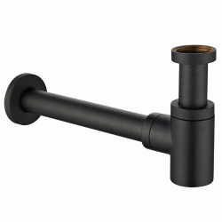 1-1/4" vandls t/vgmontering - Mat sort